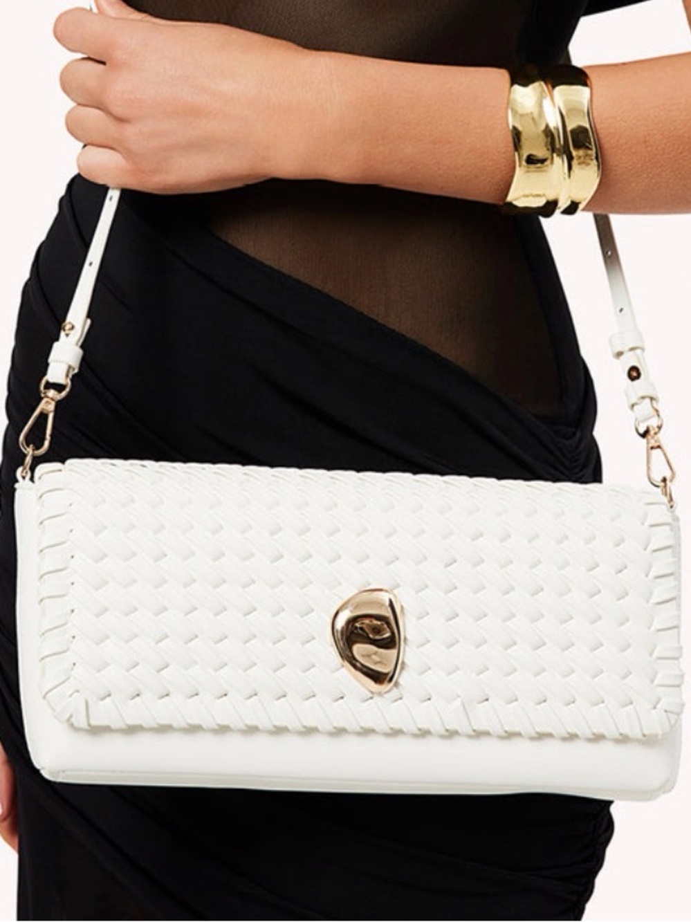 Leilah Clutch Bag White